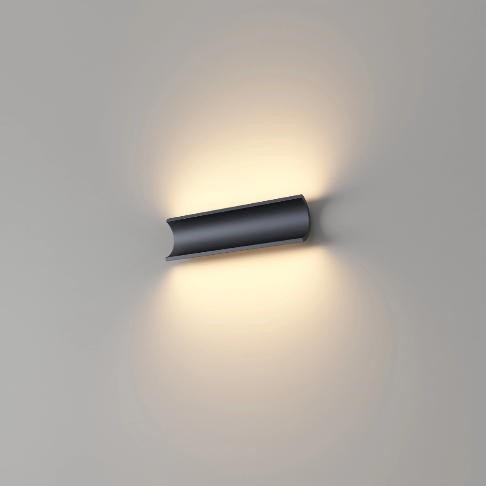 Lampe murale indirecte Malibu Haut-bas - noir