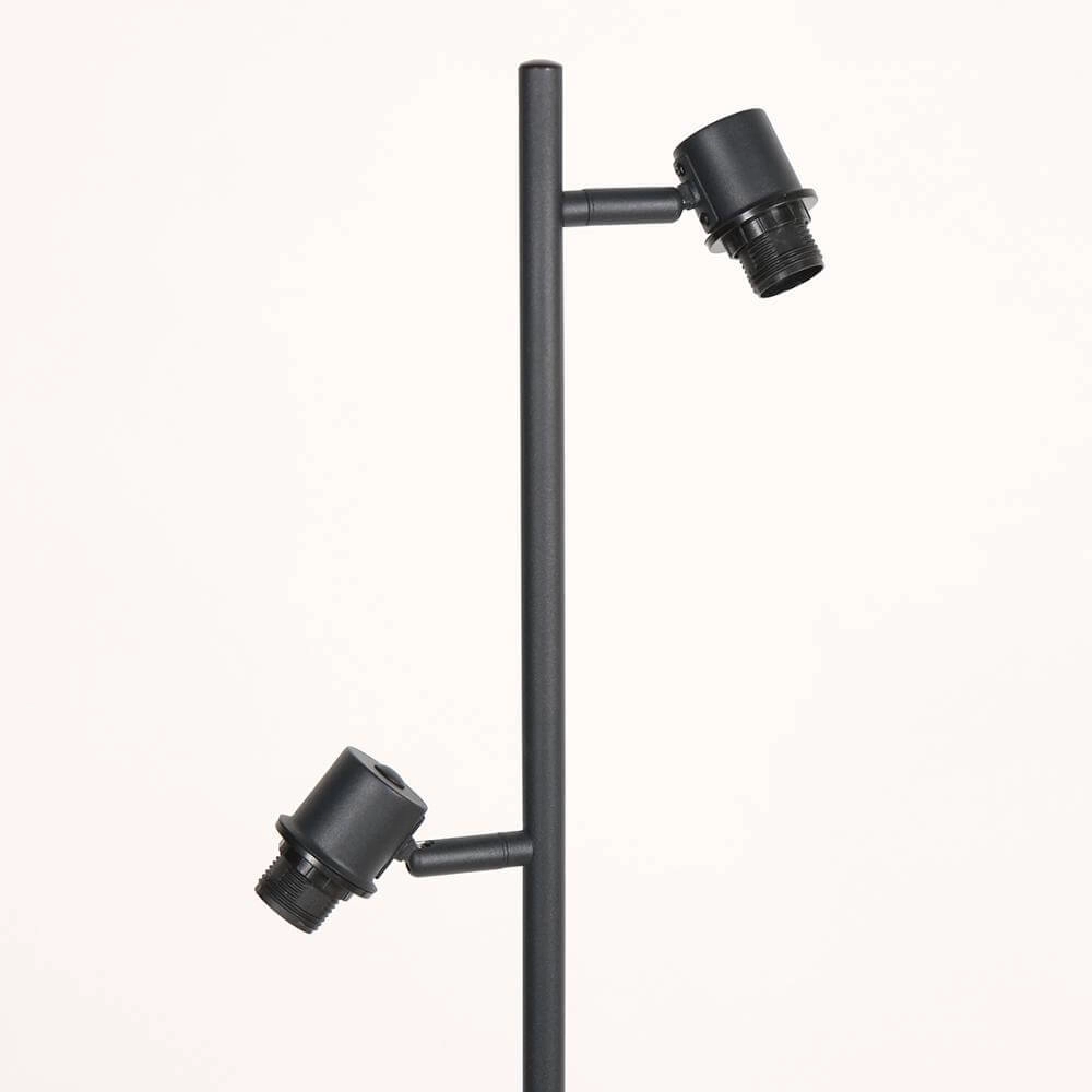 Lampadaire Bambus Noir avec bambou 2 lumières Steinhauer 8712746171457