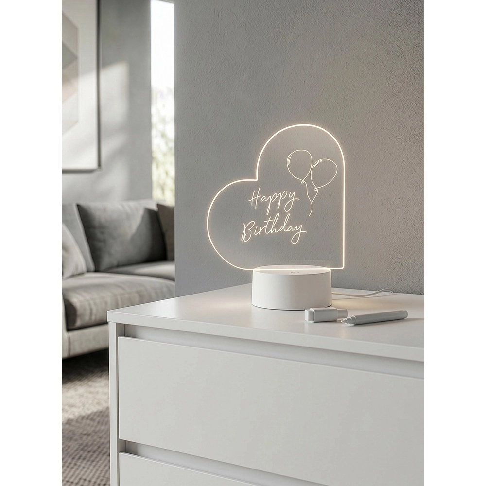 Lampe de table Amour Écrivable avec un marqueur Trio 4017807678383