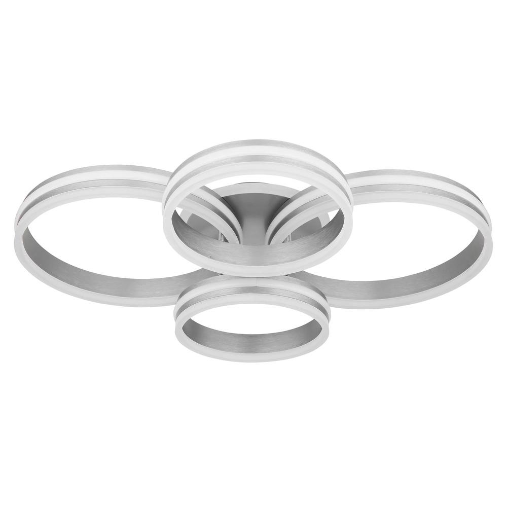 Lampe de plafond Rubio Anneaux gris 4 Globo 9007371419913