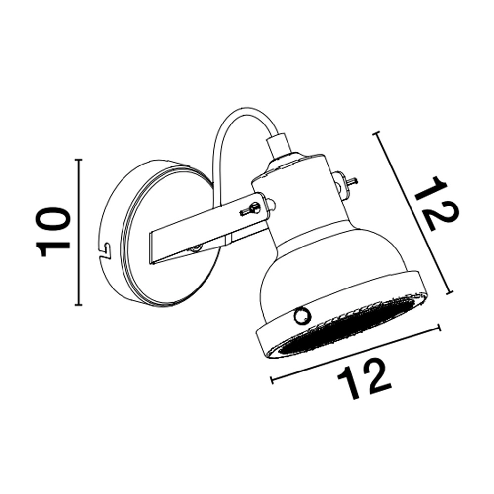 Applique murale Ruvi noir Lyora 5212017446343