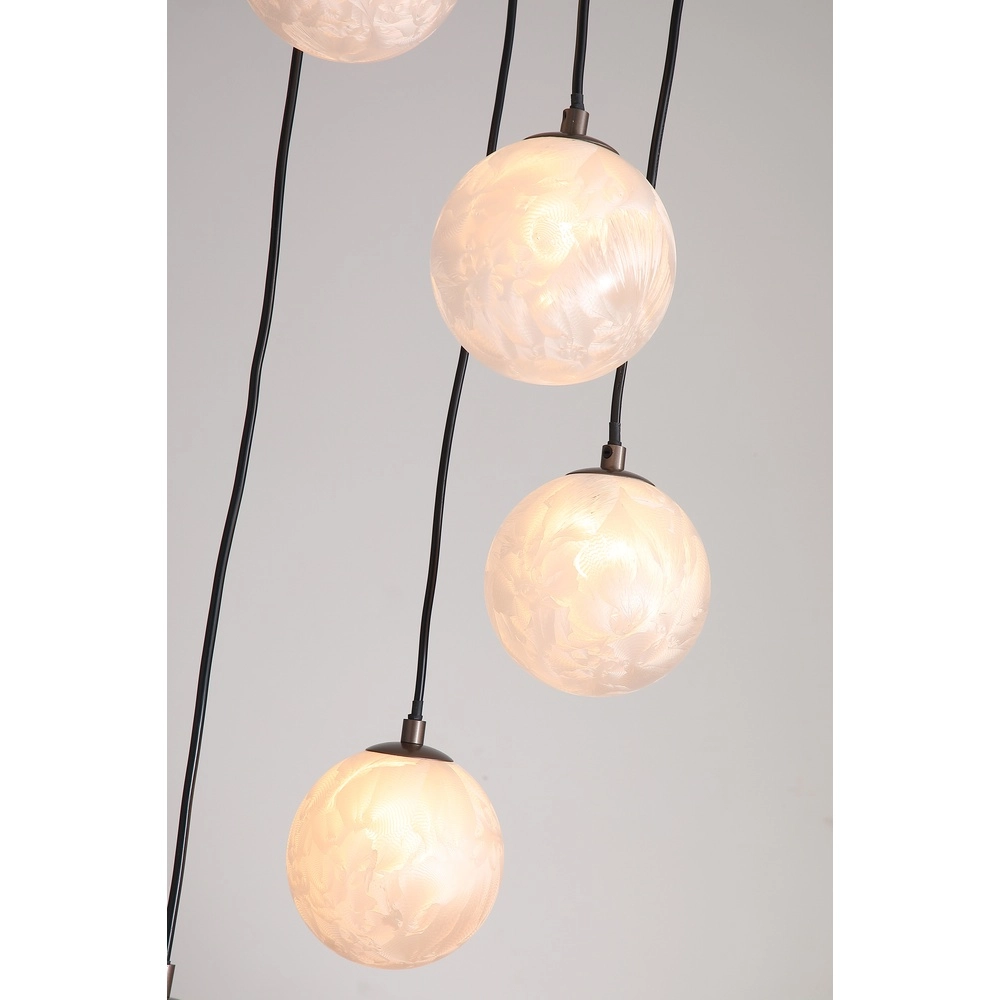 Lampe pendante de conception Frosty Bronze 5 légers Searchlight 5,05342E+12