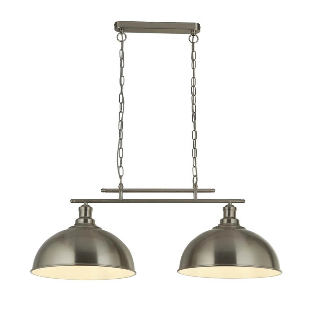 Lampe suspendue à 2 lumières Fusion Blanc Lampe suspendue à 2 lumières Fusion Blanc