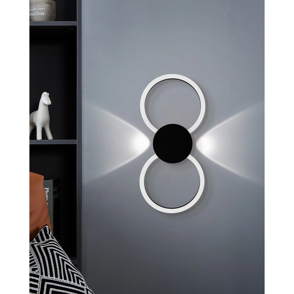 Applique murale design Venticello 1 noir Eglo 9008606357444