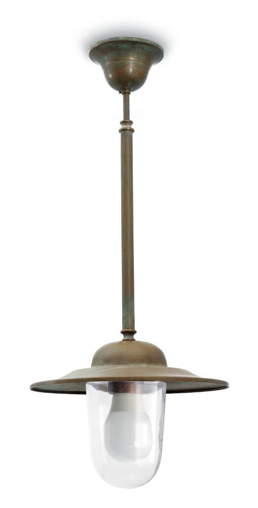 Lampe suspendue rurale Casale M - laiton vieilli