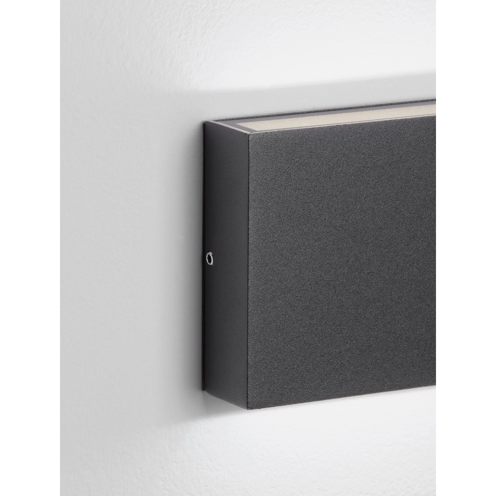 Spot mural épuré Tick Plaquette haut et bas noir Lyora 5212017453631