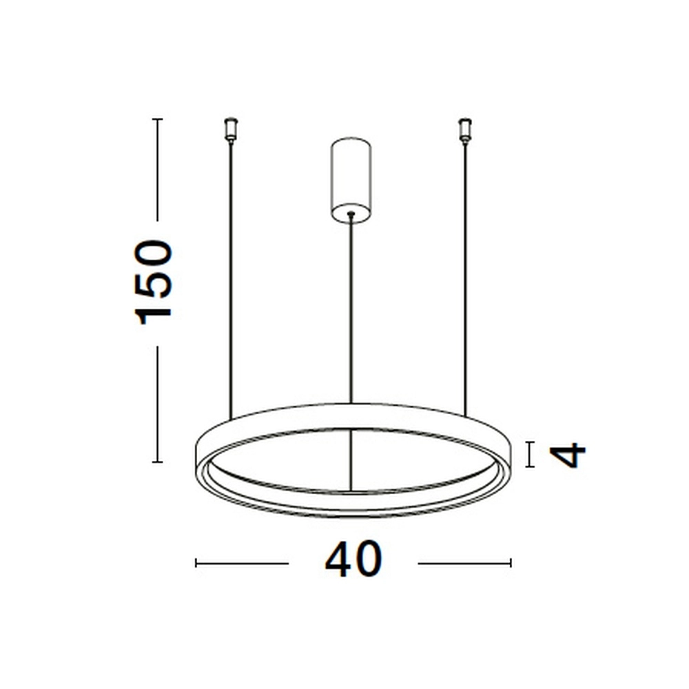 Suspension ronde Perrine blanc Ø 40cm Lyora 5212017438386