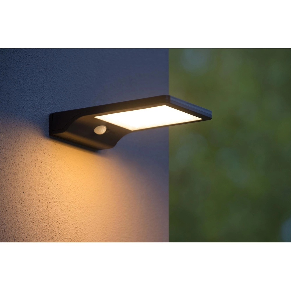 Éclairage mural solaire Basic Noir Lucide 5411212221155