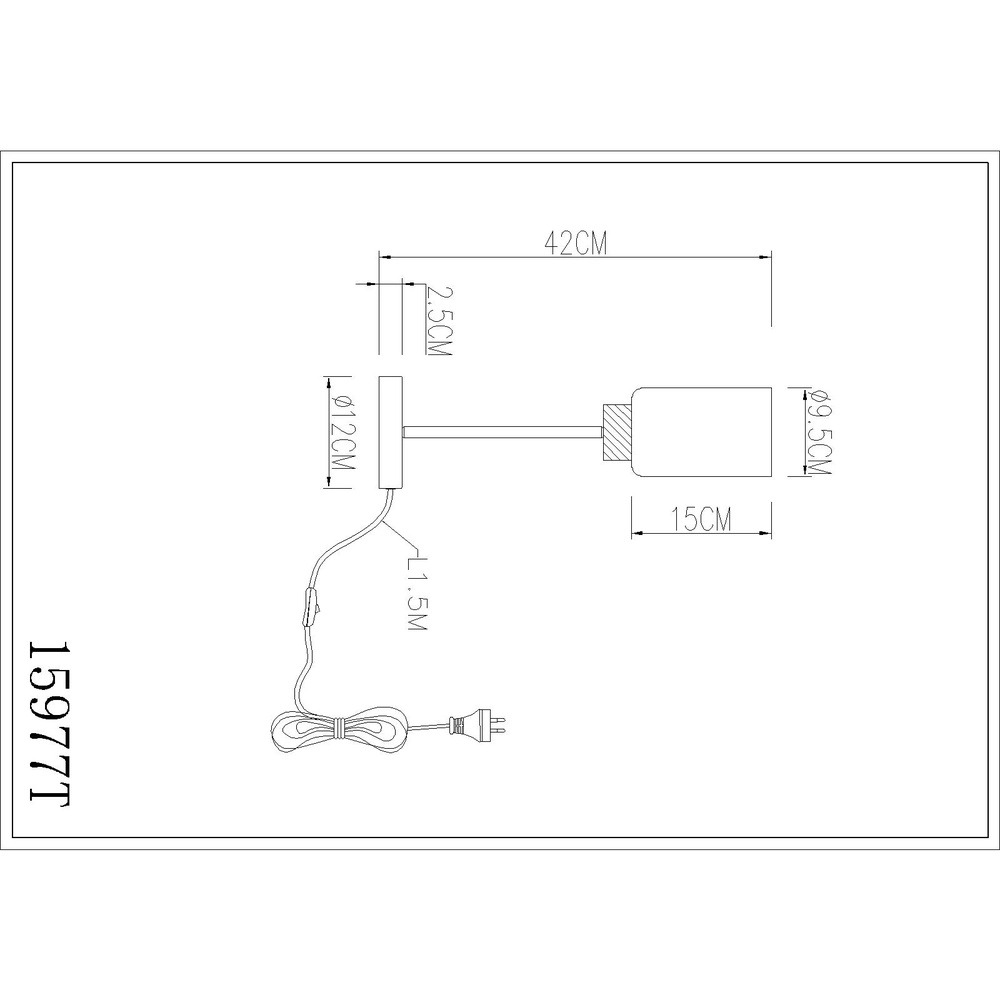Lampe de table Rowena Noir Globo 9007371592982