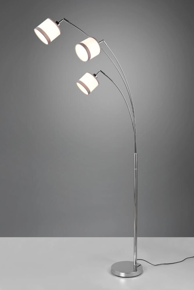 Lampe sur pied Davos blanc à 3 lumières Trio 4017807574296