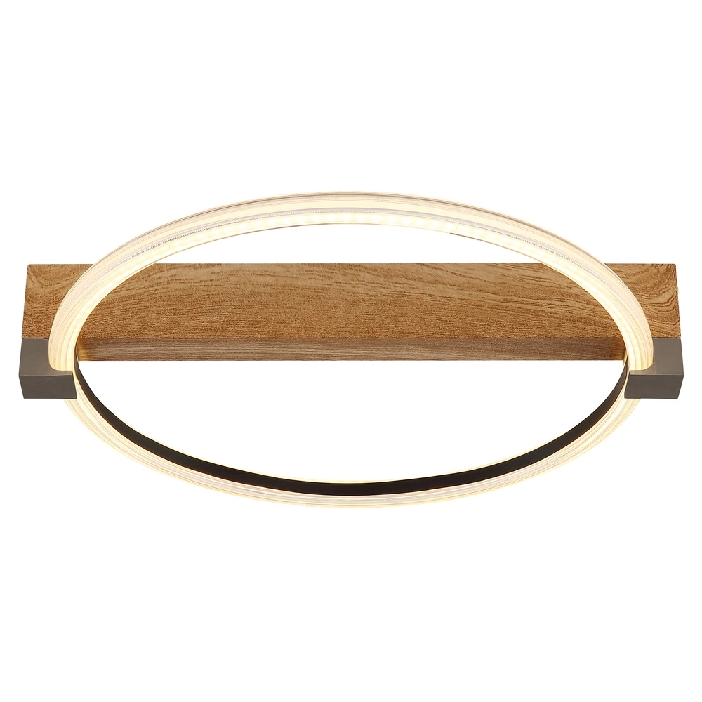 Lampe de plafond Fletcher Conception du bois Globo 9007371586288