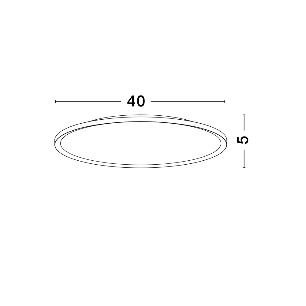 Plafonnier Aoton noir Ø 40cm Lyora 5212017448705