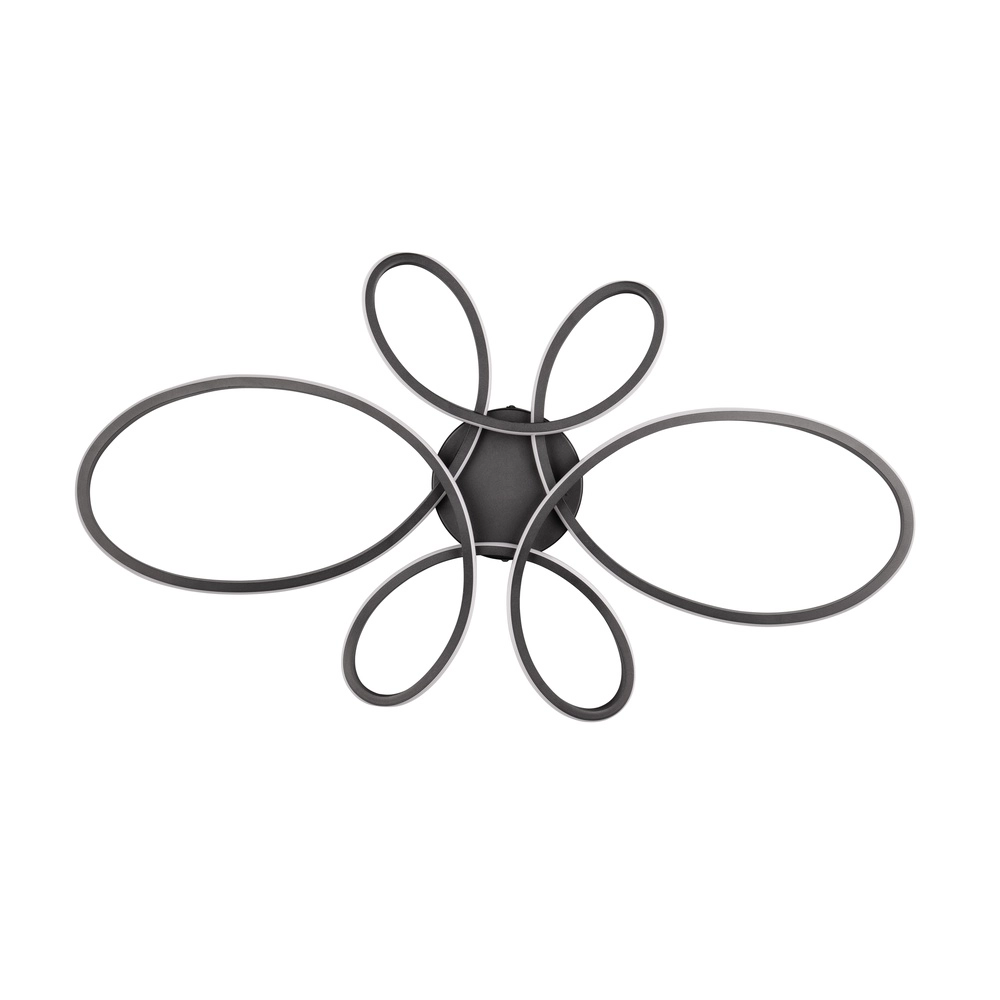 Plafonnier design Fly noir Trio 4017807600865