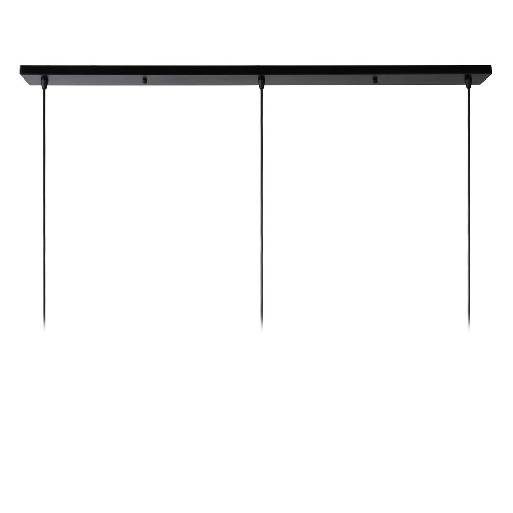 Lampe pendante à 3 lampes Dikra Industrial Black Lucide 5411212761026
