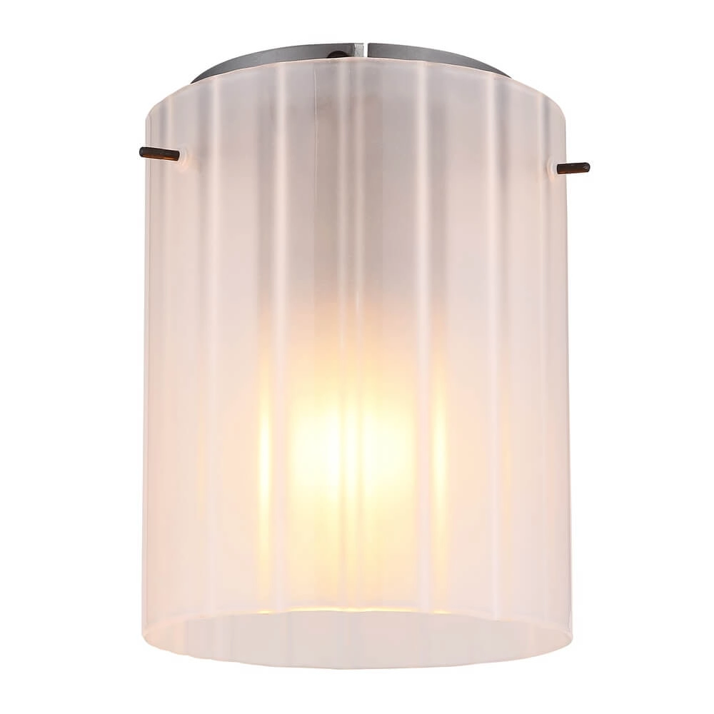 Plafonnier Tulivar design en verre blanc