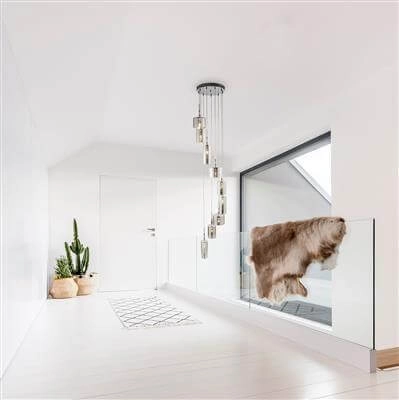 Lampe suspendue Vide Linen 9 lumières Searchlight 5053423098111