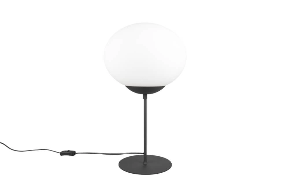 Lampe de table Fomento Ø 30cm - noir avec verre blanc Trio 4017807616163