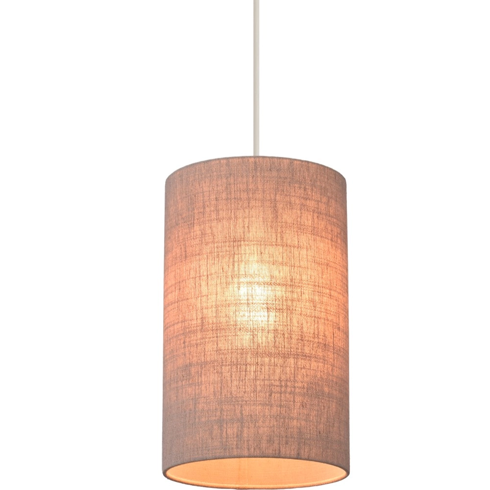 Lampe suspendue Lisbourg Terra beige avec teinte gris beige Masterlight