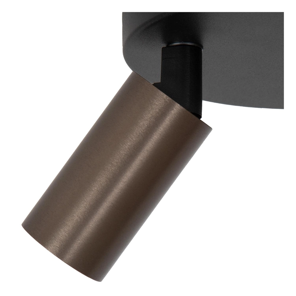 Projecteur de plafond Ritmo mini GU10 3-marron café clair Lucide 5411212094025