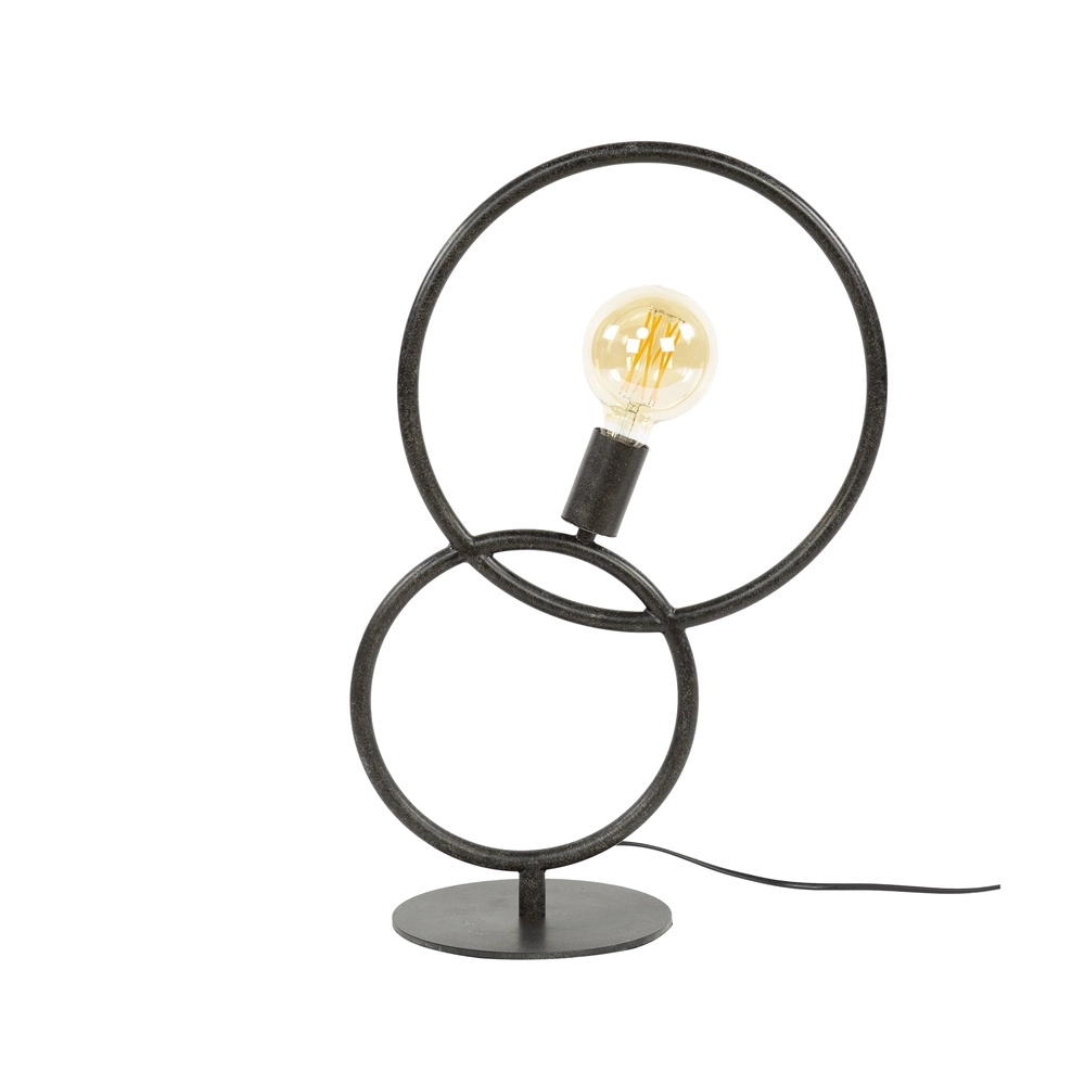 Lampe de table de conception Loop noir - 1x E27 Lyora 8716803511033