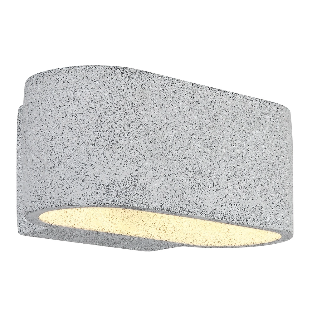 Lampe murale moderne Ferguson Gris ovale