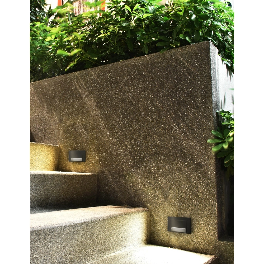 Applique murale carrée Krypton 8,5 cm gris Lyora 5212017409294