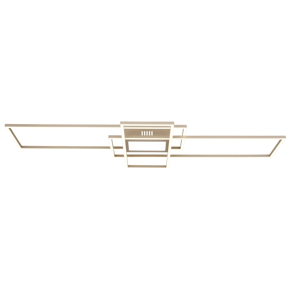Lampe de plafond marron sable Saunders allongé Globo 9007371593354