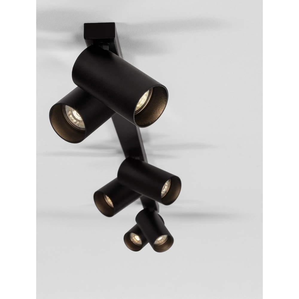 Plafonnier 6 lumières Oso noir Lyora 5212017465108