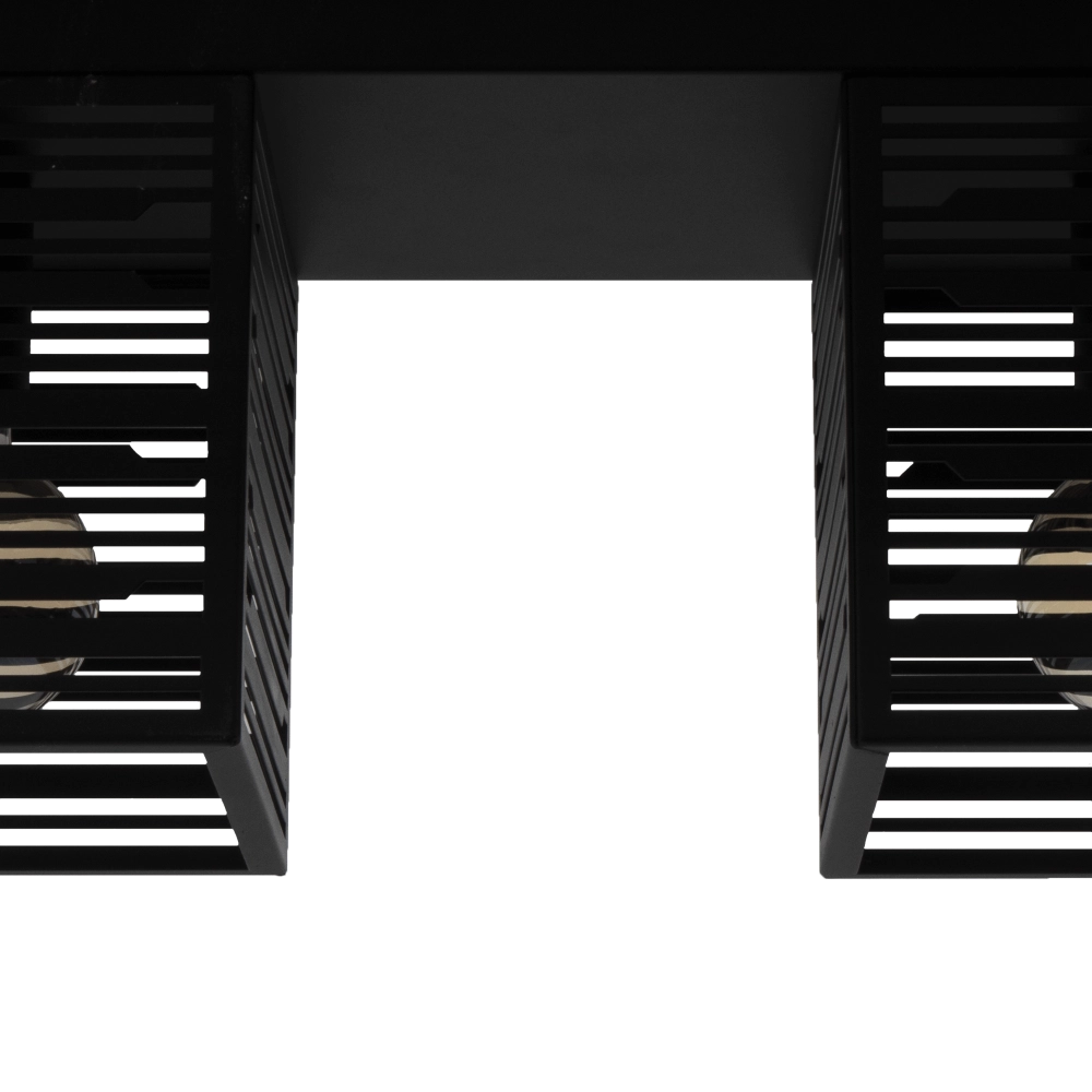 Plafonnier Piedritas noir - 2x E27 Eglo 9008606235711