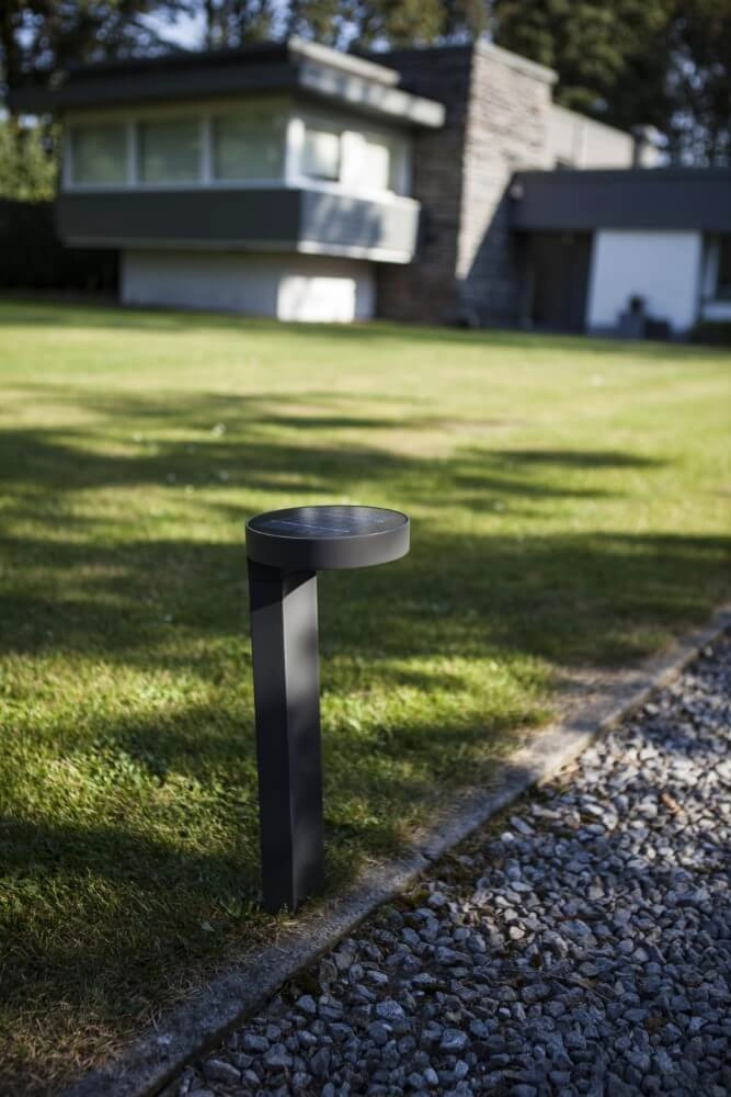 Lampe de jardin solaire Diso anthracite Lutec 6939412077314