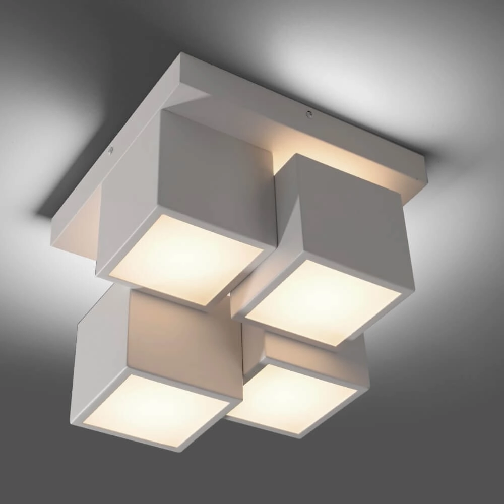 Plafonnier blanc Tetris blanc Just Light 4043689004545