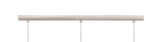 Lampe suspendue salle à manger Selvino Acier inoxydable à 3 lumières avec verre fumé Eglo 9002759986957