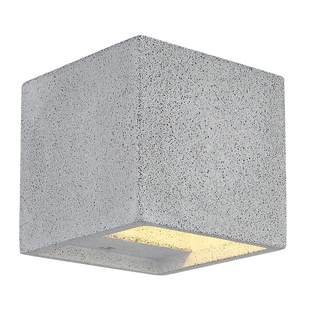 Lampe murale moderne Ferguson Gris carré