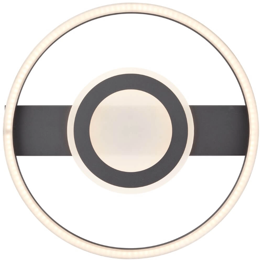 Plafonnier Maureen Ø 37cm noir Brilliant 4004353420061