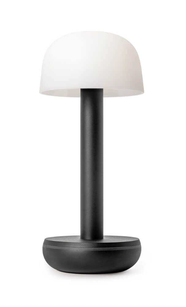 Lampe de table rechargeable Two Black Frosted Lampe de table rechargeable Two Black Frosted