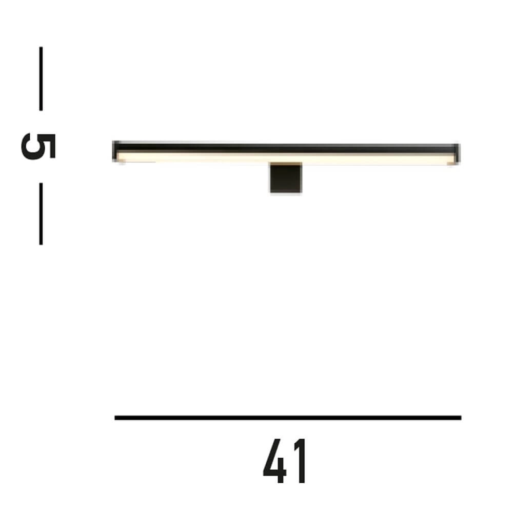 Lampe miroir Kos noir 40cm Searchlight 5053423272559