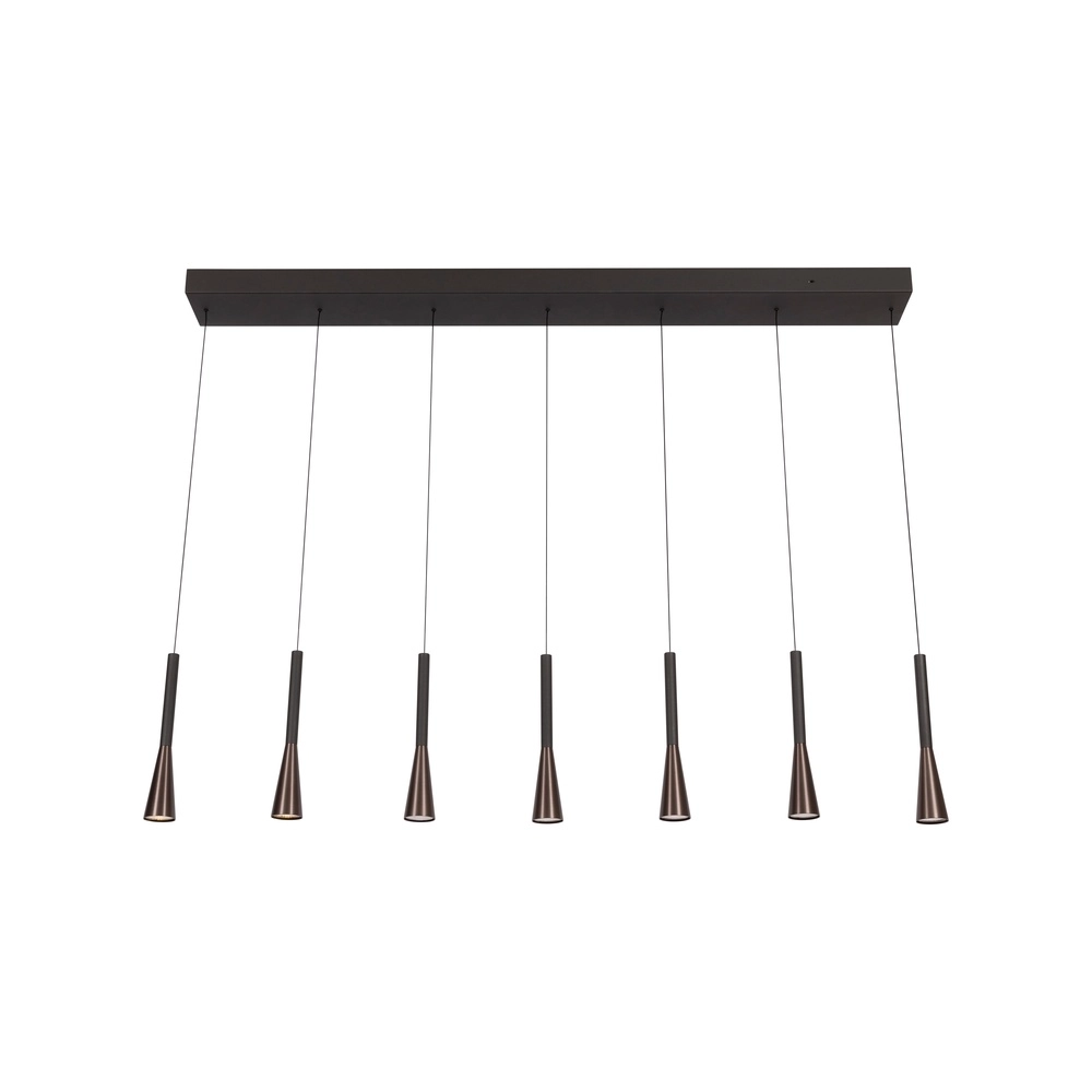 Lampe pendante de conception Joakim 7-café marron clair Premium by Lucide 5411212242129