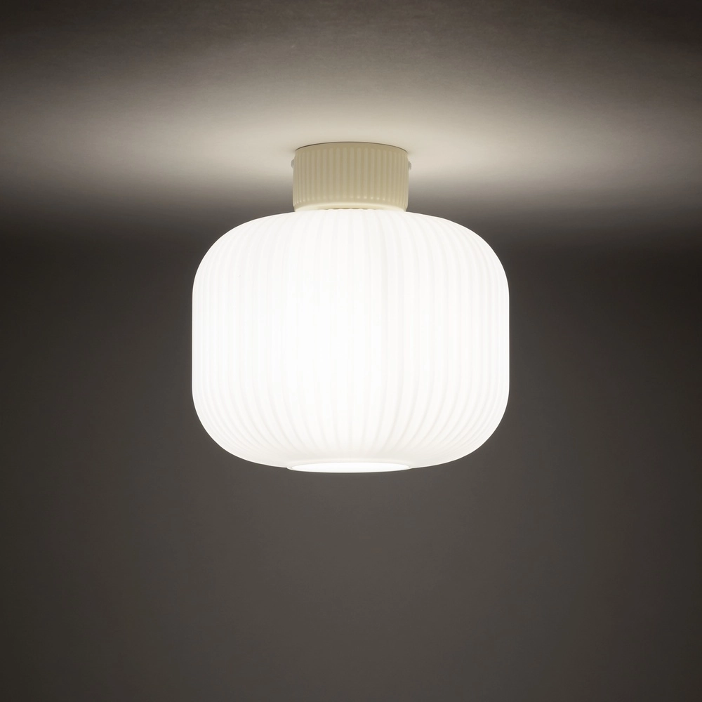 Lampe de plafond Aurora Ø 25 cm brun sable Lyora 5903139119702