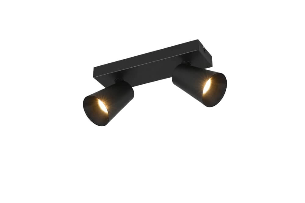 Spot double en saillie Sharp noir Trio 4017807613063