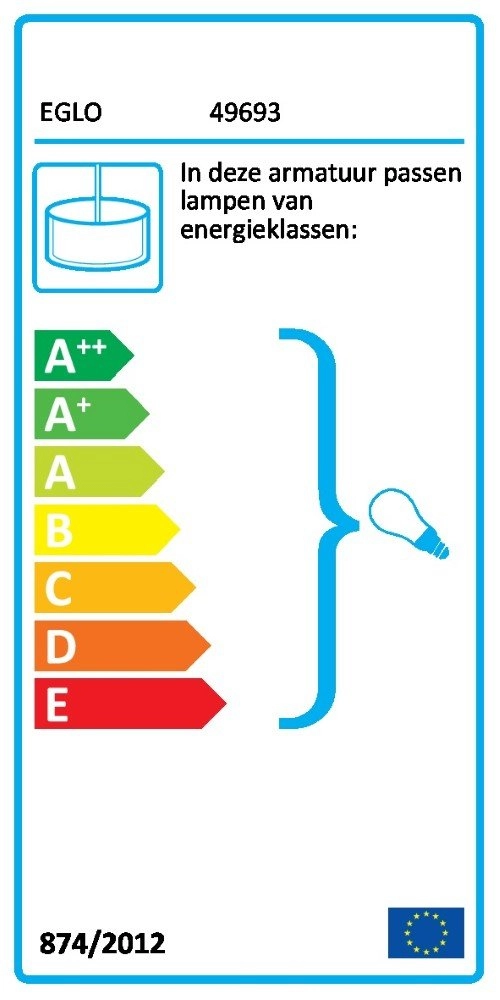 Lampe à suspension Gilwell 18,5cm noir avec de l'or Eglo 9002759496937