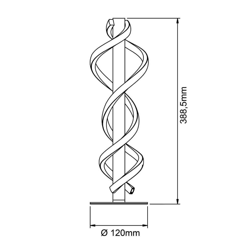 Lampe de table design noire Amalie Brilliant 4004353411755