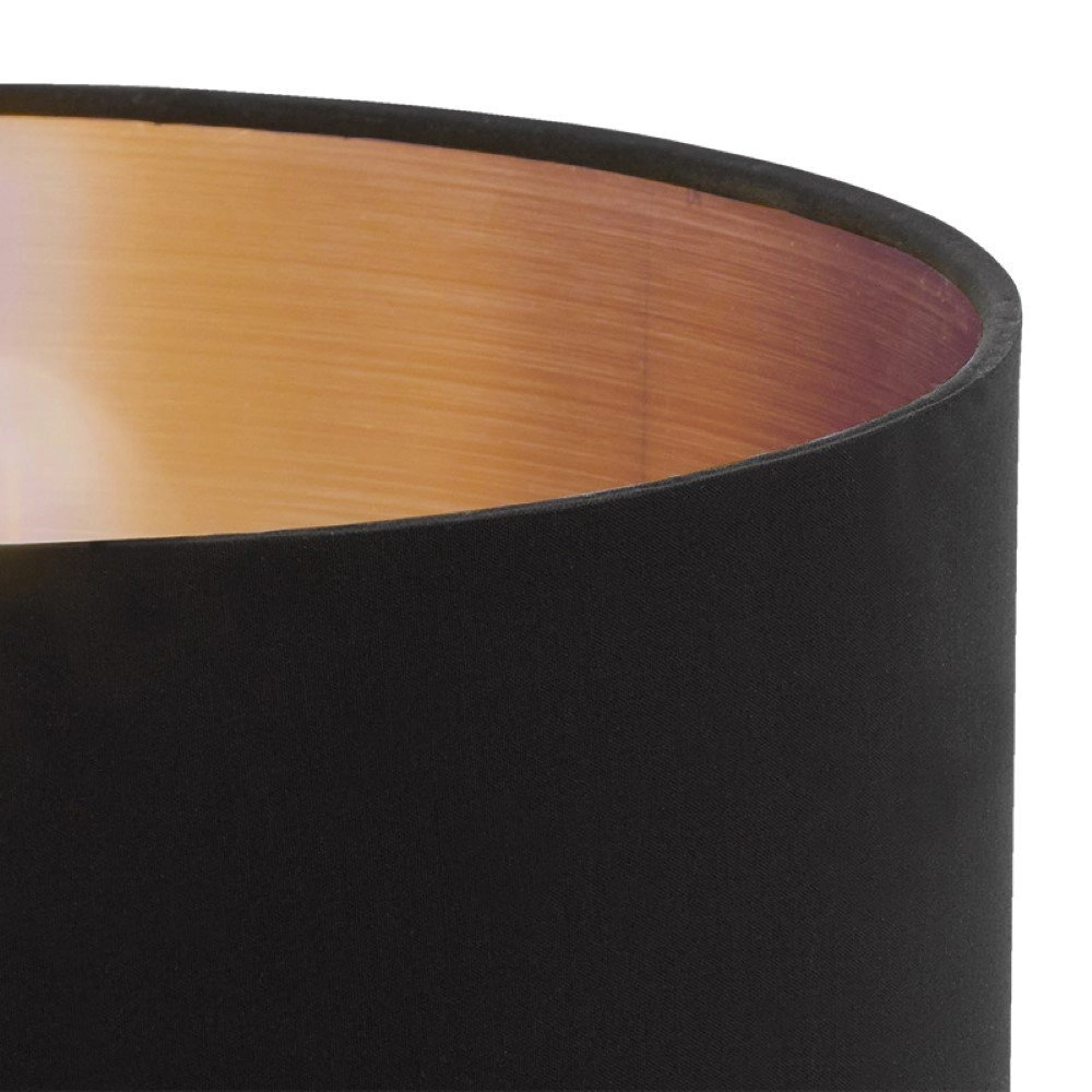 Lampe de table Carlton 2 cuivre rouge avec du noir Eglo 9002759957872