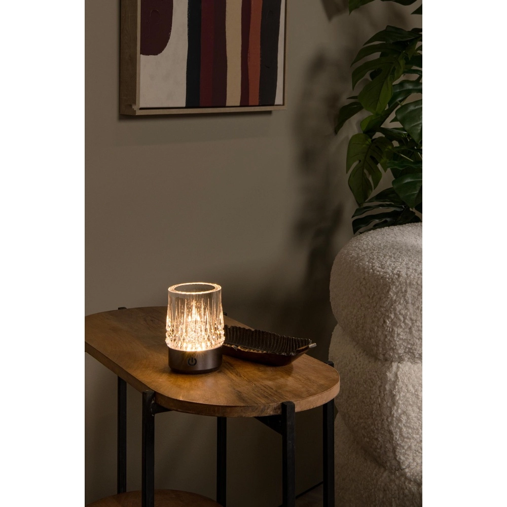 Lampes de table rechargeables Lily Jeu de 3 chromes Lucide 5411212461087