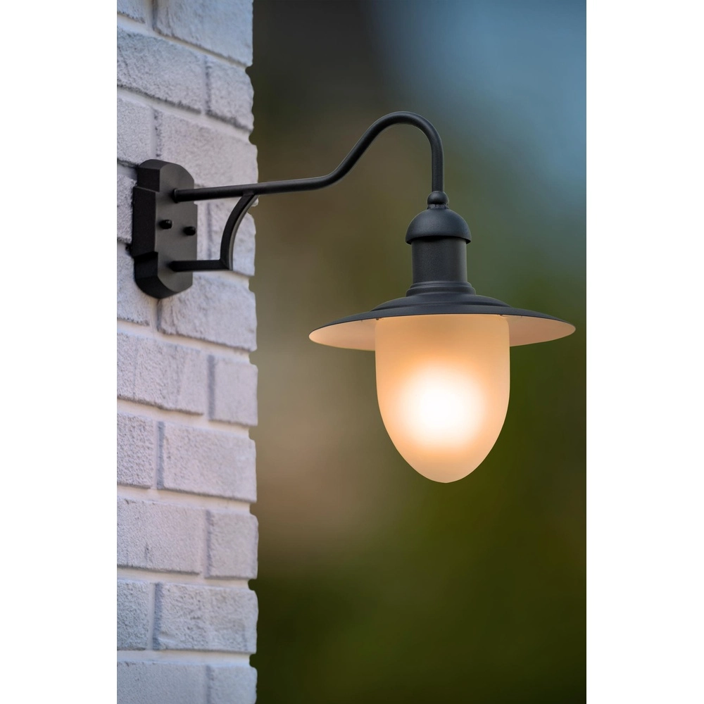 Lampe murale de campagne Aruba noir Ø 25cm Lucide 5411212113498