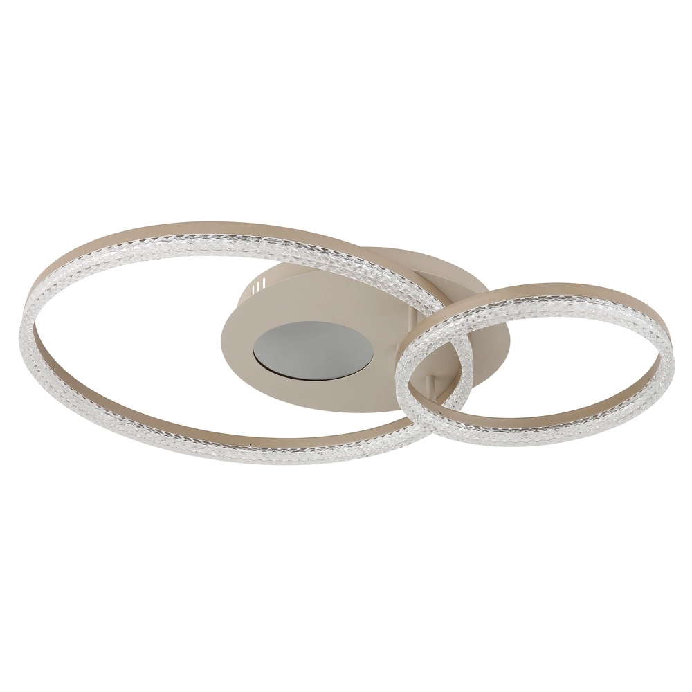 Lampe de plafond ronde Sanford brun sable Globo 9007371586738