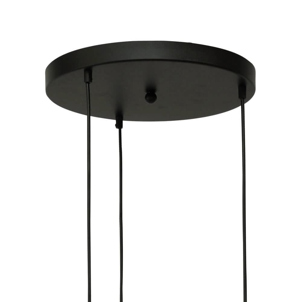 Lampe suspendue Lava 3x verre transparent Ø 22,5 cm Masterlight 8718121286396