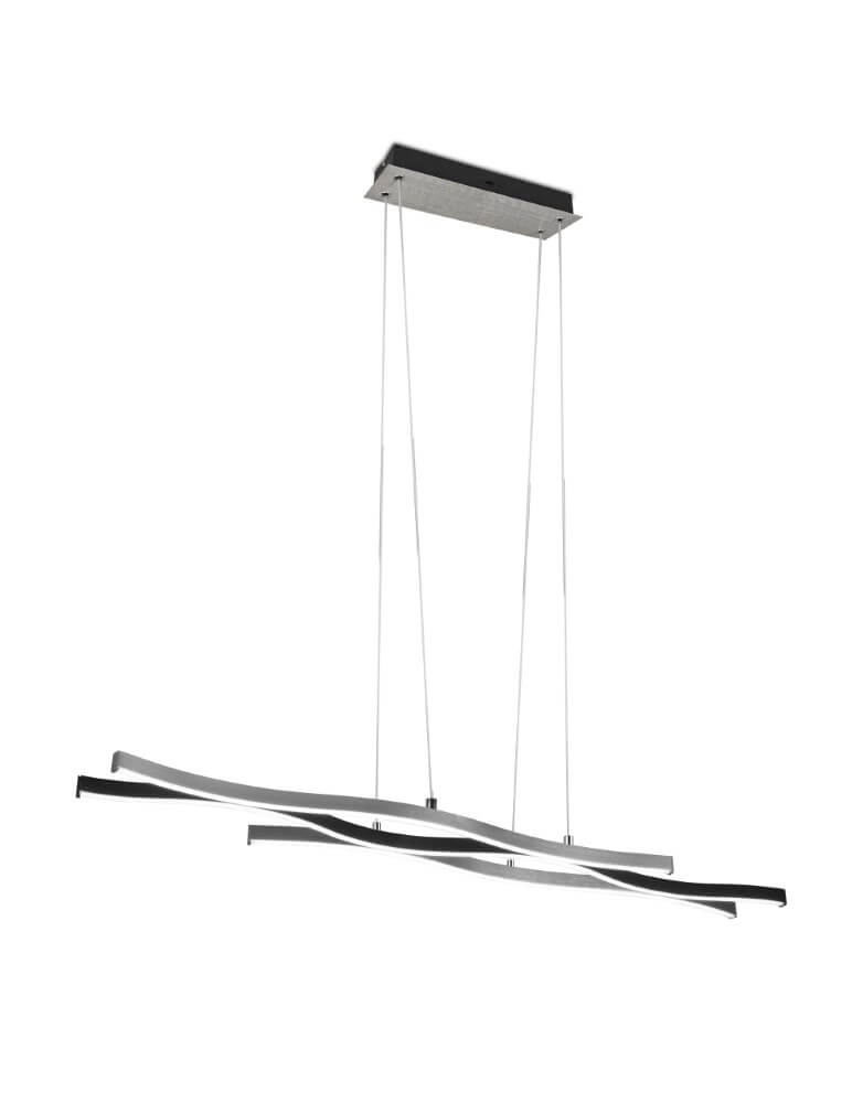 Lampe suspendue Blaze noir avec du métal