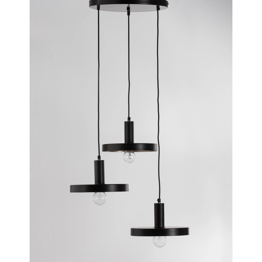 Suspension design Garni 3 lumières noir Lyora 5212017420770