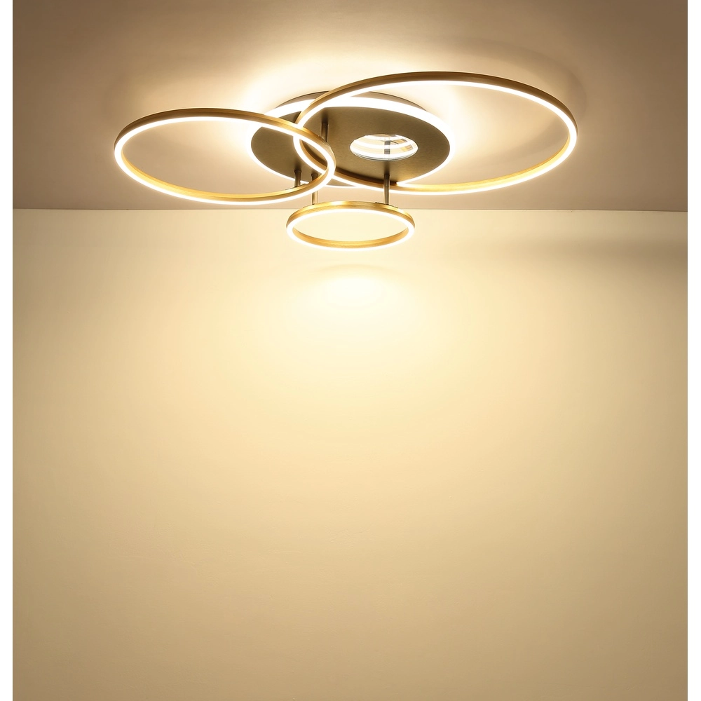 Lampe de plafond moderne Invertina Or 90cm Globo 9007371572403