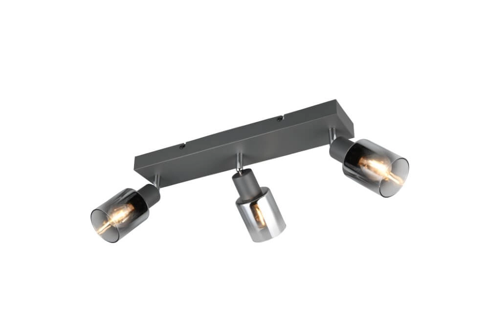 Plafonnier 3 lumières Cadiz noir Trio 4017807615777